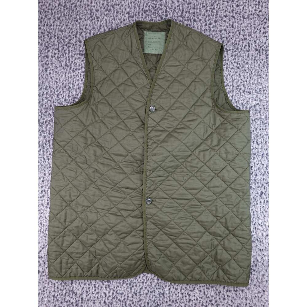Kayser Bondor Liner Combat Smock Mens 4 Green Quilted Military Vest 8405-99-132